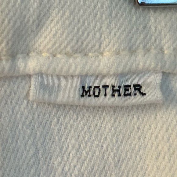 Mother Mid-Rise Straight Leg Jeans white | SZ 27 | inseam 26” - Picture 4 of 11